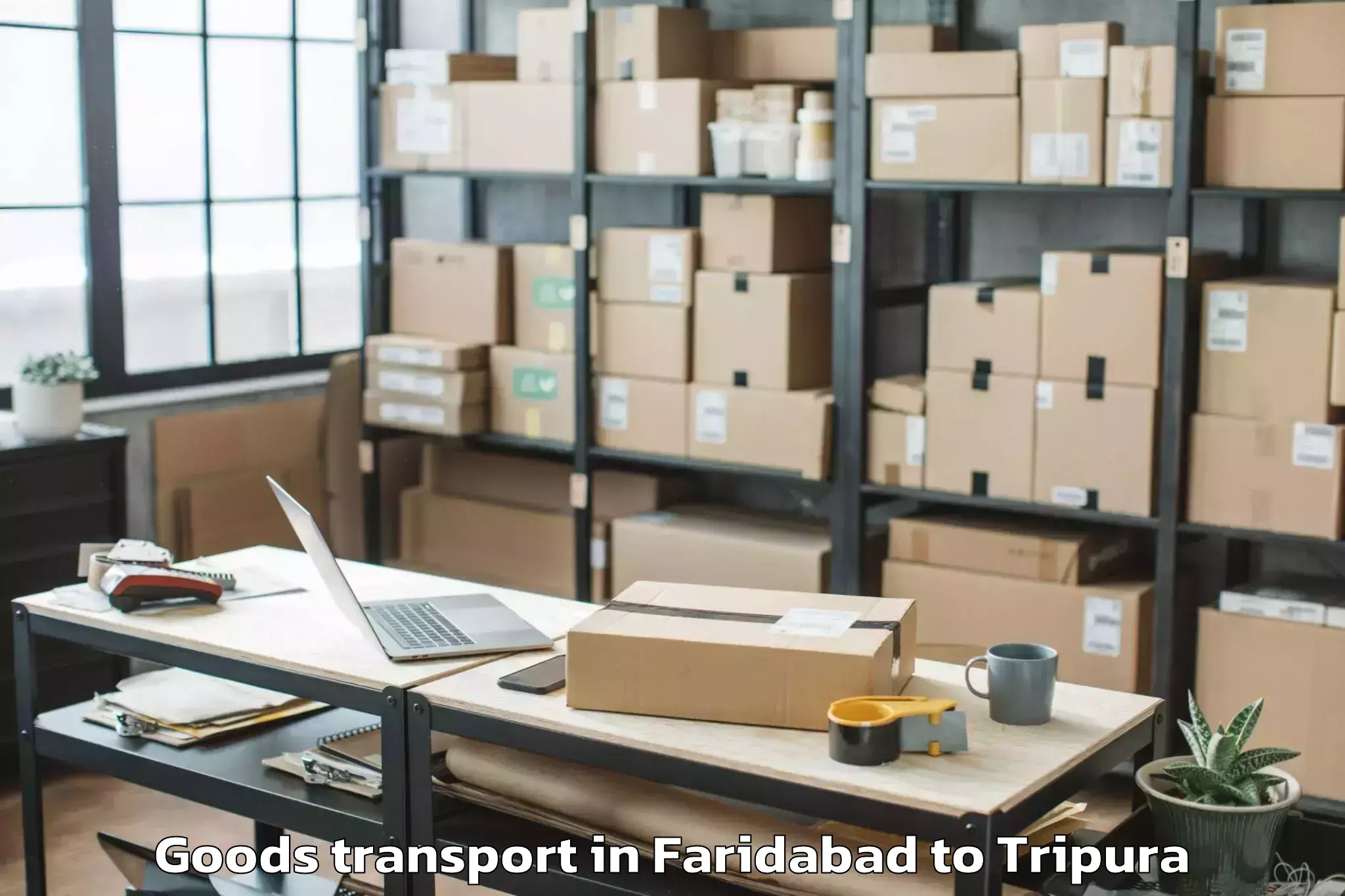 Easy Faridabad to Manu Bazar Goods Transport Booking